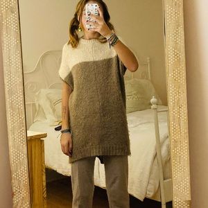 REBECCA TAYLOR Wool Women's Poncho Sweater